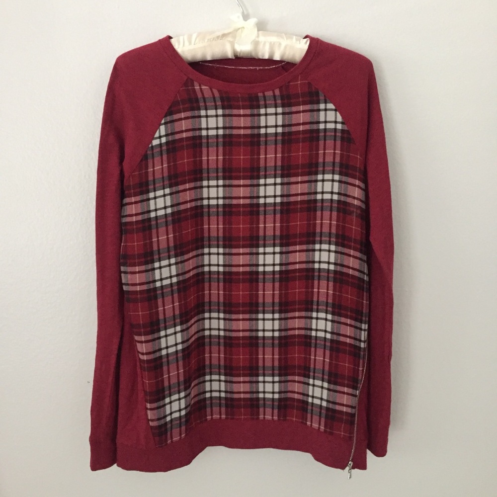 Two by Vince Camuto Plaid Top